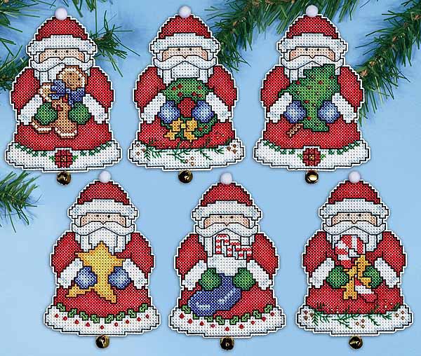 Santas Gifts Ornaments Cross Stitch Kit by Design Works – The Happy Cross  Stitcher