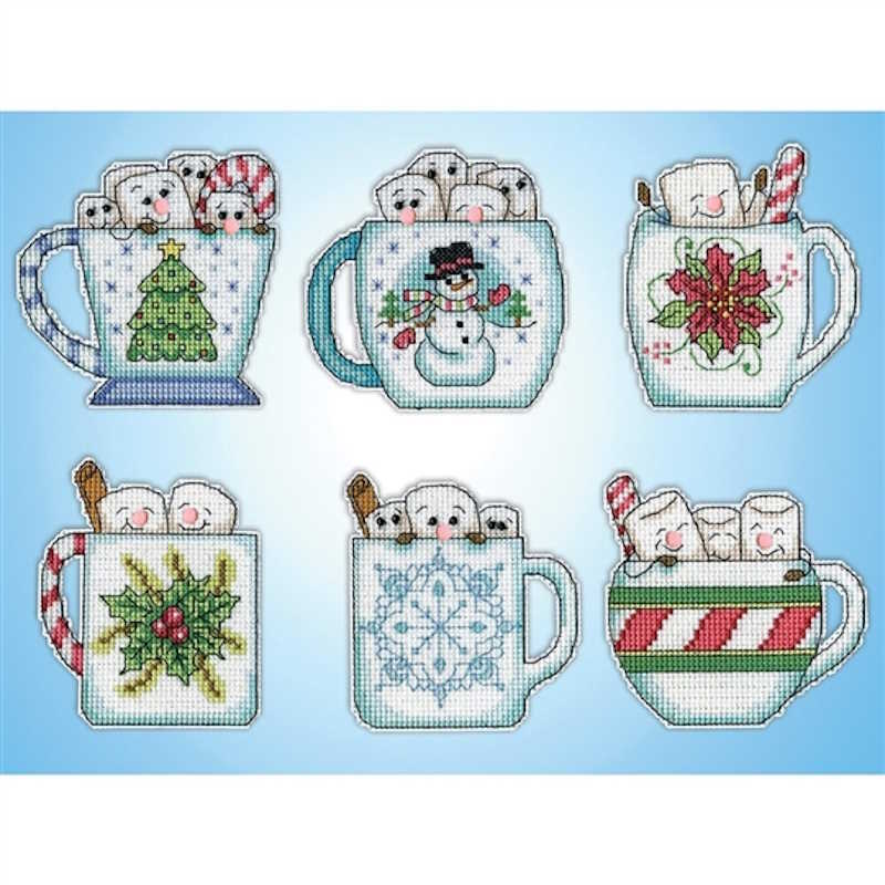 Holiday Mugs Cross Stitch Kit by Design Works