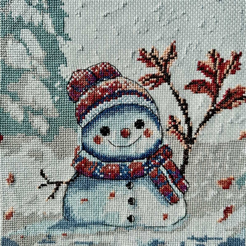 Clumsy Winter Cross Stitch Kit By Aine 