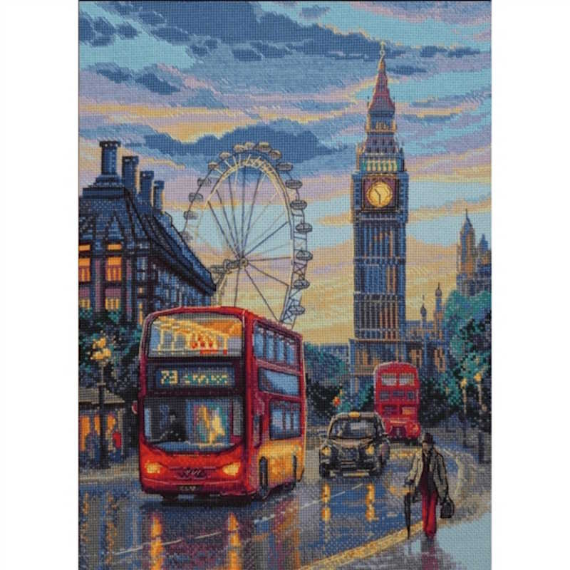 Rainy London Cross Stitch Kit By Aine