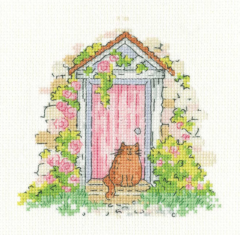 Roses and Whiskers Cross Stitch Kit by Heritage Crafts