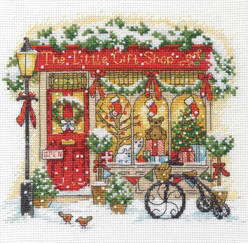 The Little Gift Shop Cross Stitch Kit by Dimensions