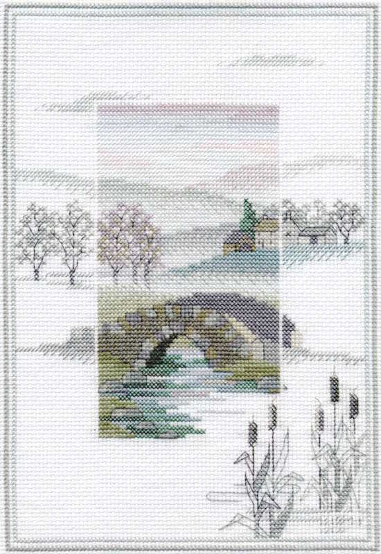 Winter Bridge Cross Stitch Kit by Derwentwater Designs