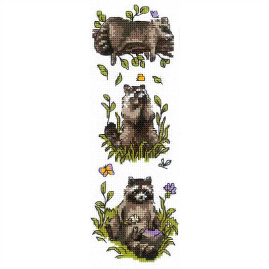 Three Racoons Cross Stitch Kit By RIOLIS