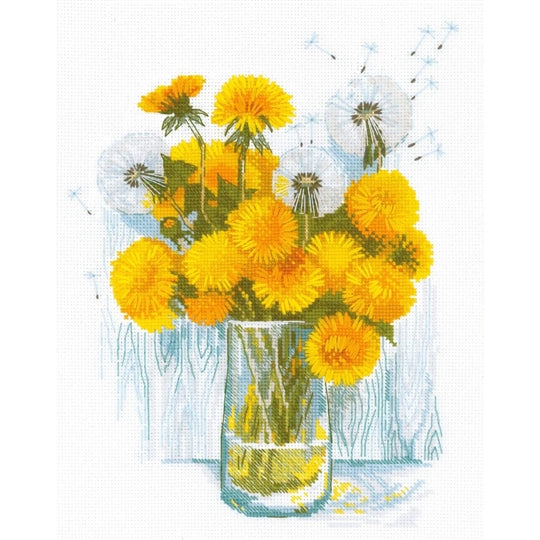 Sunny Dandelions Cross Stitch Kit By RIOLIS