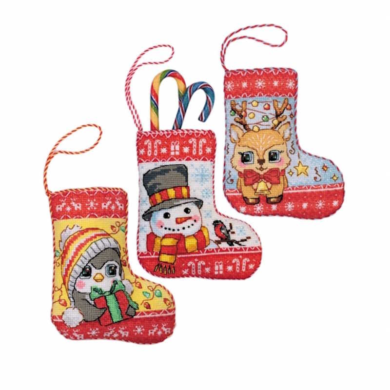 Christmas Stockings Cross Stitch Kit By RIOLIS