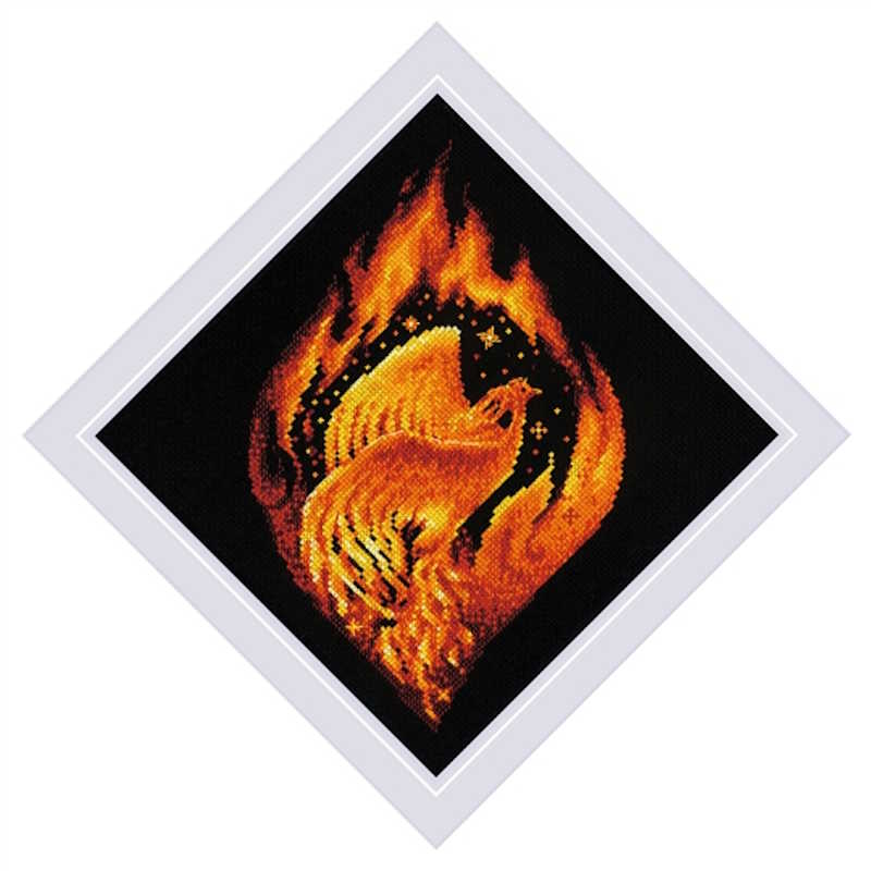 Flaming Phoenix Cross Stitch Kit By RIOLIS