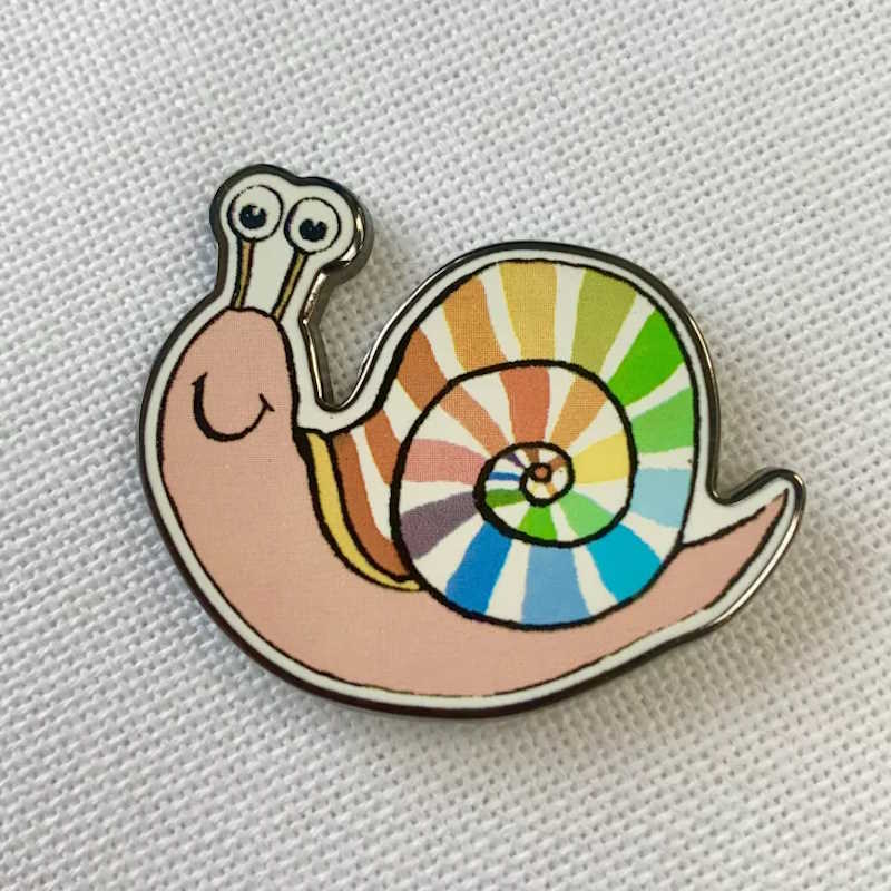 Rainbow Snail Needle Minder by Bothy Threads