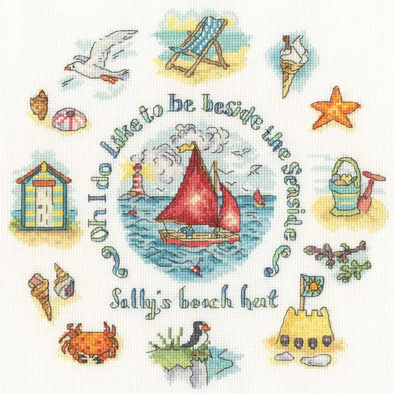 Beside the Seaside Cross Stitch Kit By Bothy Threads