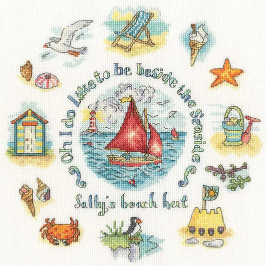 Beside the Seaside Cross Stitch Kit By Bothy Threads