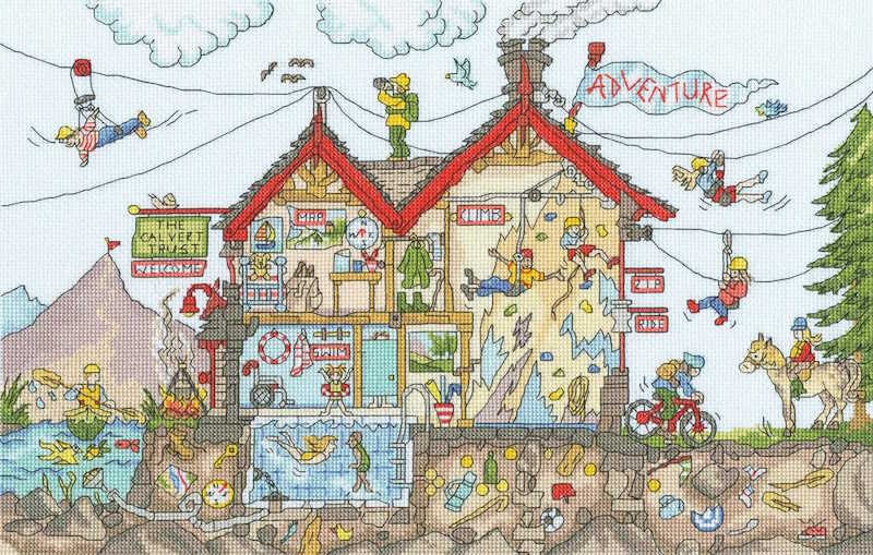 Cut Thru Adventure Holiday Cross Stitch Kit By Bothy Threads