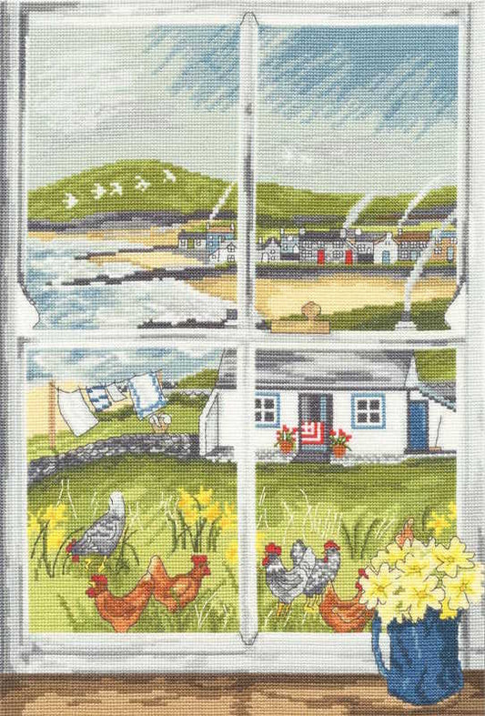 Primrose Window Cross Stitch Kit By Bothy Threads