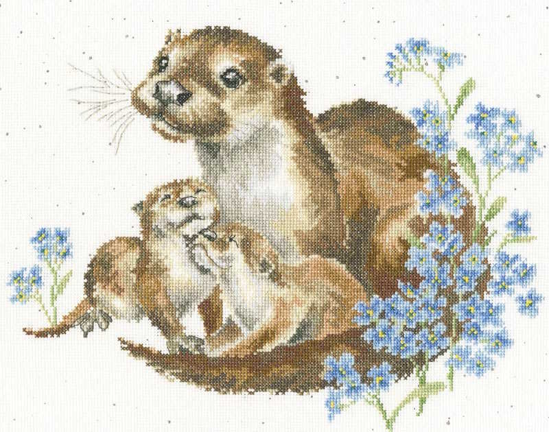 Otterly Adorable Cross Stitch Kit By Bothy Threads