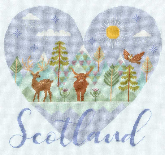 Heart of Scotland Cross Stitch Kit By Bothy Threads