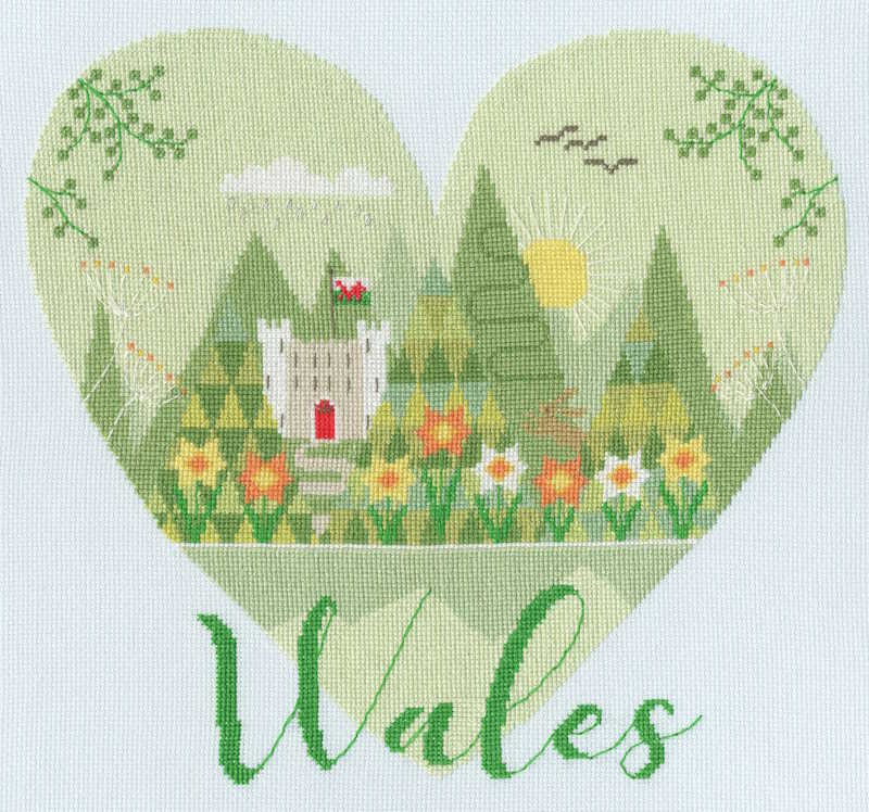 Heart of Wales Cross Stitch Kit By Bothy Threads