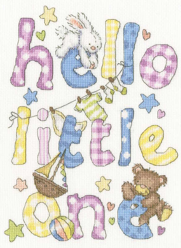 Hello Little One Cross Stitch Kit By Bothy Threads