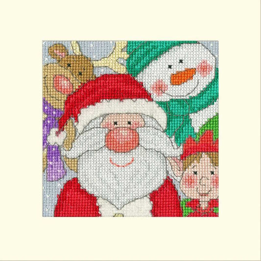 Jolly Times Cross Stitch Christmas Card Kit by Bothy Threads