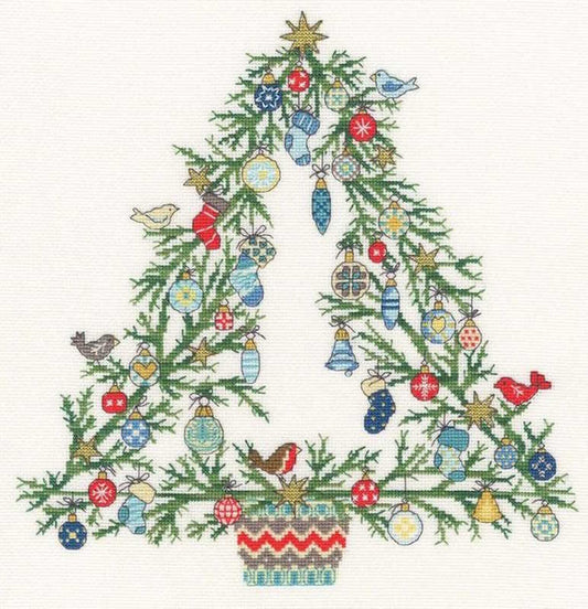 Tree of Joy Cross Stitch Kit By Bothy Threads