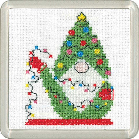 Christmas Lights Cross Stitch Coaster Kit by Heritage Crafts