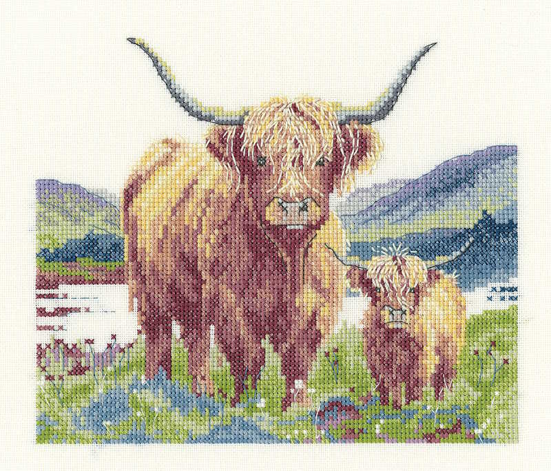 Highland Harmony Cross Stitch Kit by Heritage Crafts