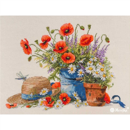 Summer Still Life Cross Stitch Kit by Merejka