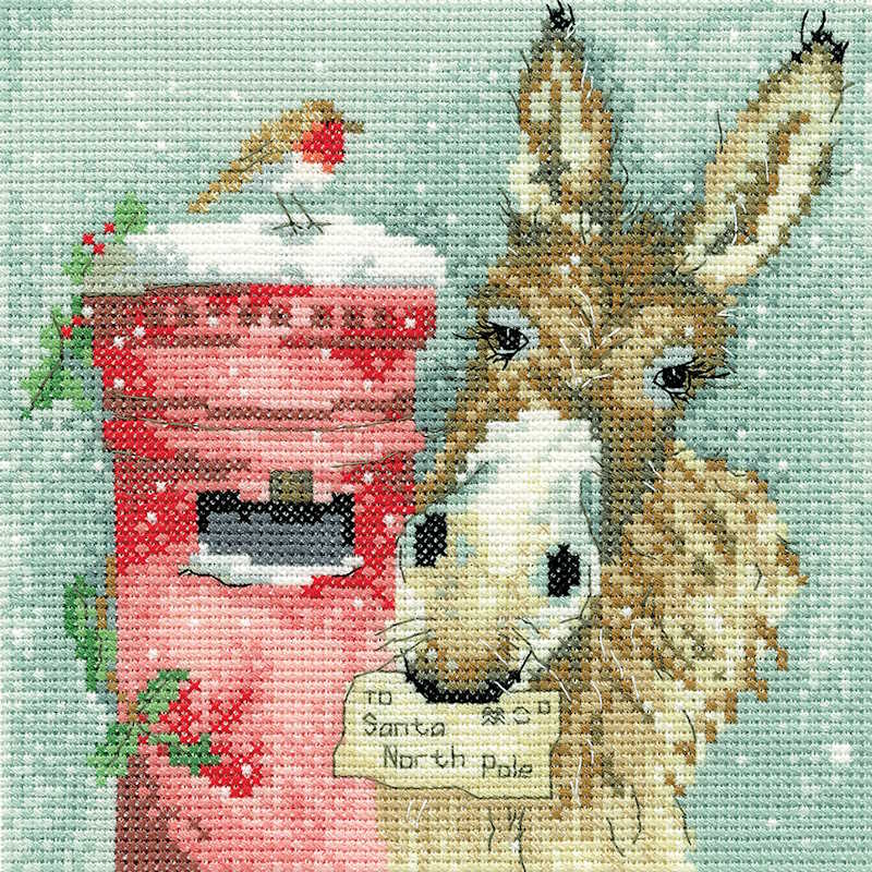 Donkey's Wish Cross Stitch Kit by Heritage Crafts