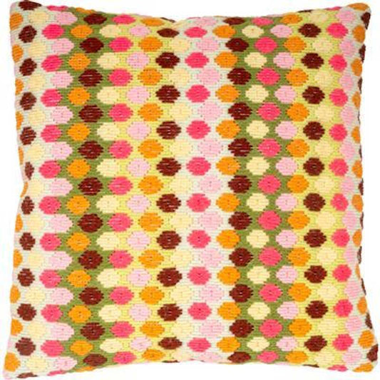 Retro Long Stitch Cushion Kit By Vervaco