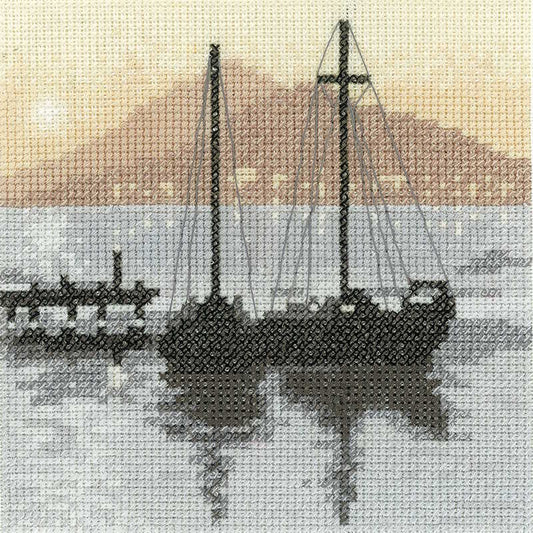 Bay View Cross Stitch Kit by Heritage Crafts