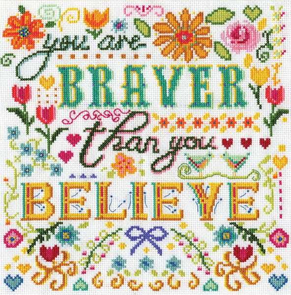 Braver Cross Stitch Kit by Design Works