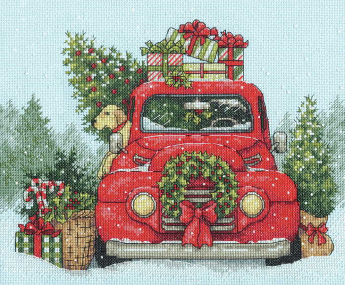 Festive Ride Cross Stitch Kit by Dimensions