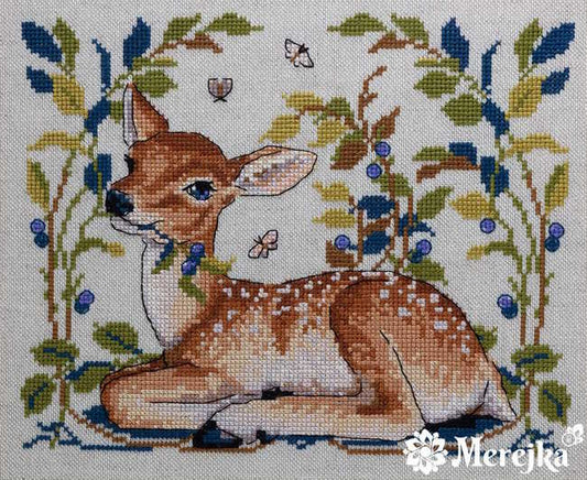 Little Fawn Cross Stitch Kit by Merejka