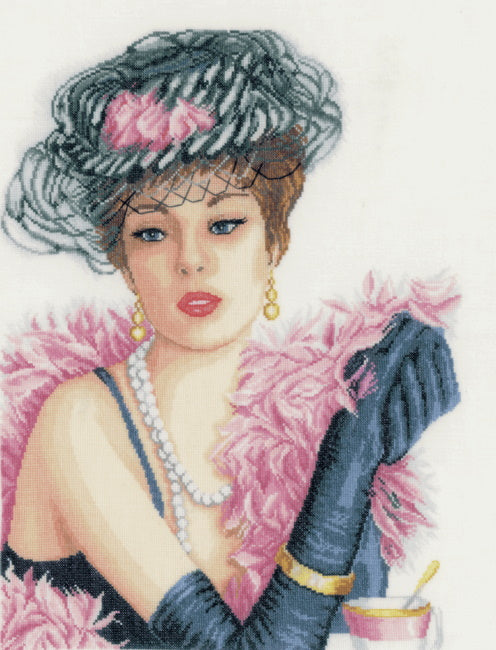 Elegant Lady Cross Stitch Kit By Lanarte – The Happy Cross Stitcher