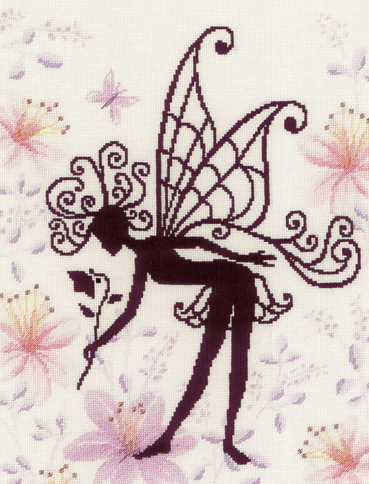 Flower Fairy Silhouette Cross Stitch Kit By Lanarte – The Happy Cross ...