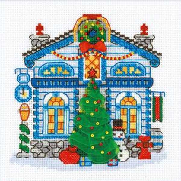 Ice Cabin Cross Stitch Kit By RIOLIS