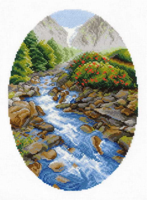 Upstream Cross Stitch Kit By RIOLIS