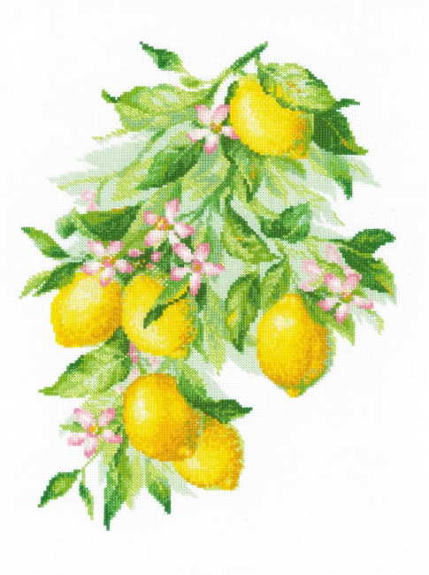 Bright Lemons Cross Stitch Kit By RIOLIS