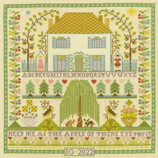 Keep Me Sampler Cross Stitch Kit By Bothy Threads