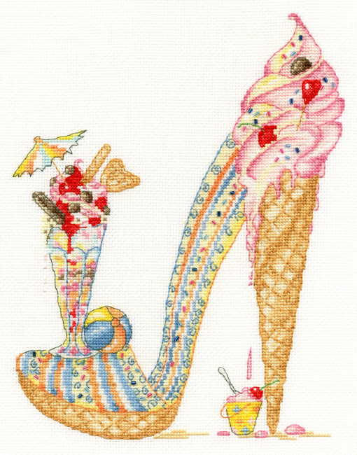 Lazy Sundae Cross Stitch Kit By Bothy Threads