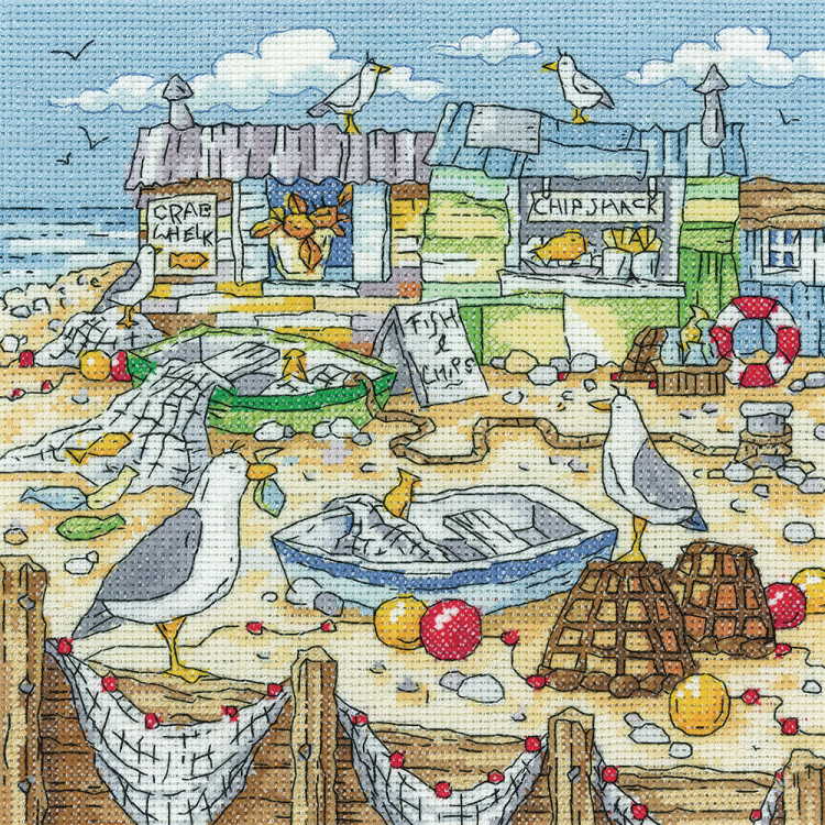 Chip Shack Cross Stitch Kit by Heritage Crafts