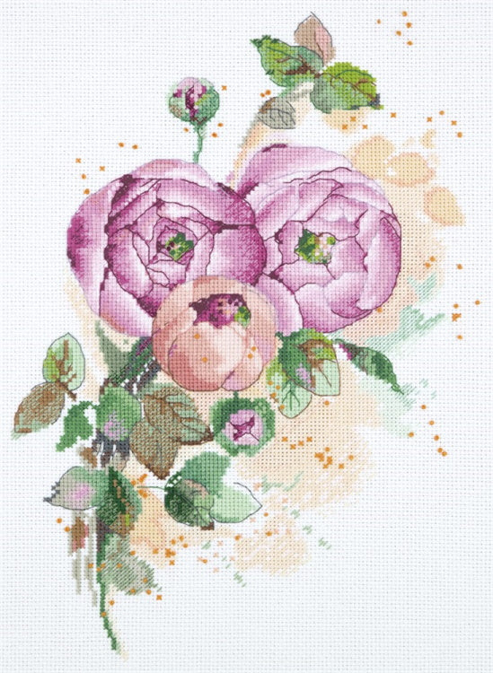 Ranunculus Cross Stitch Kit By Panna The Happy Cross Stitcher