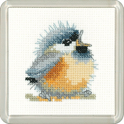 Chirpy Cross Stitch Coaster Kit by Heritage Crafts