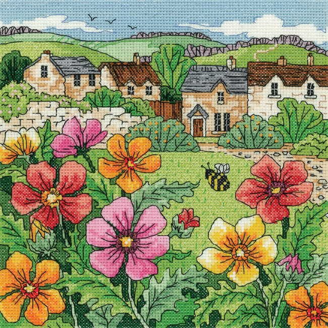 Country Village Cross Stitch Kit by Heritage Crafts