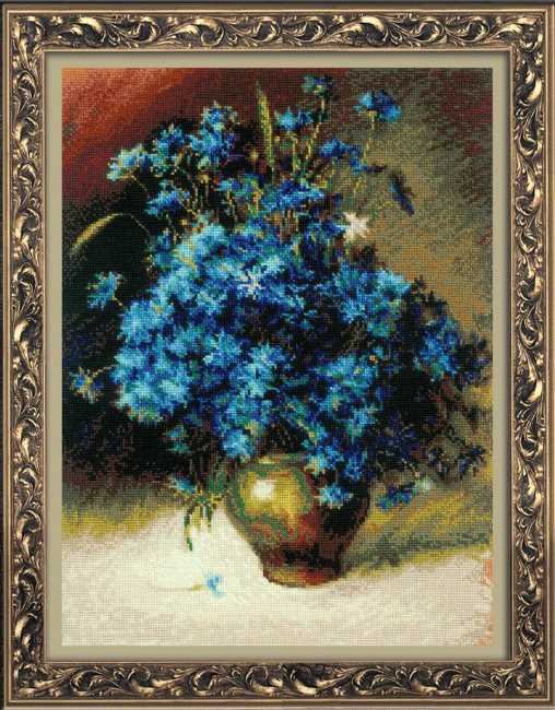 Cornflower Cross Stitch Kit By RIOLIS