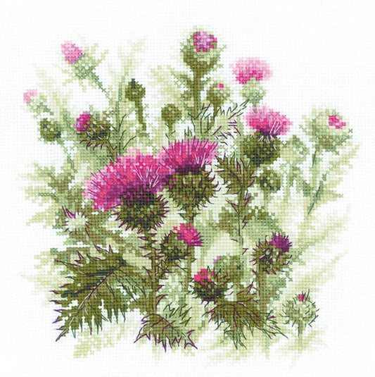 Thistle Cross Stitch Kit By RIOLIS